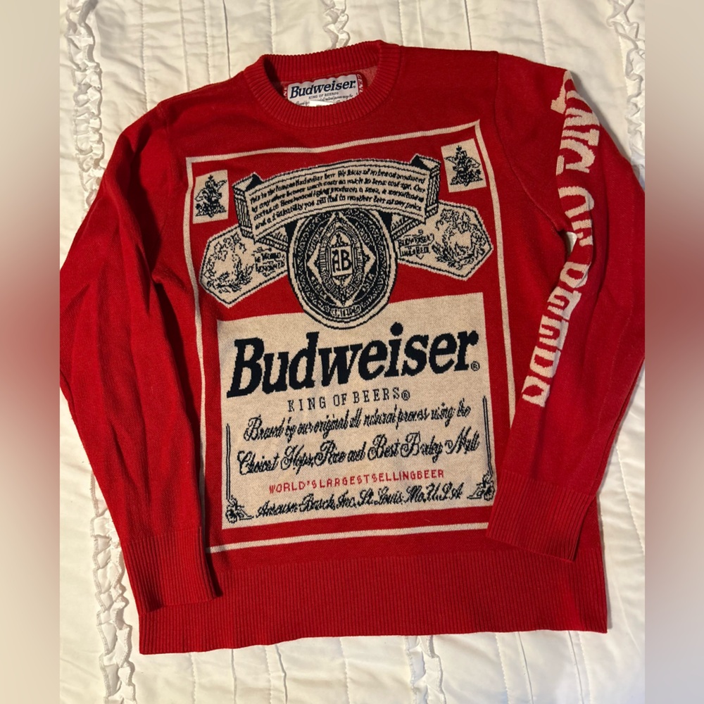 *COLLECTIBLE* Budweiser Christmas Sweater